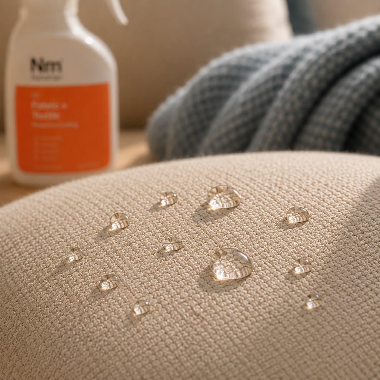 NANOMAN Spray repelente al agua/impermeable para telas y zapatos. Última fórmula de nano-tecnología. Respetuoso con el medio ambiente. Sin PFAS ni alcoholes. Protección contra manchas y líquidos para