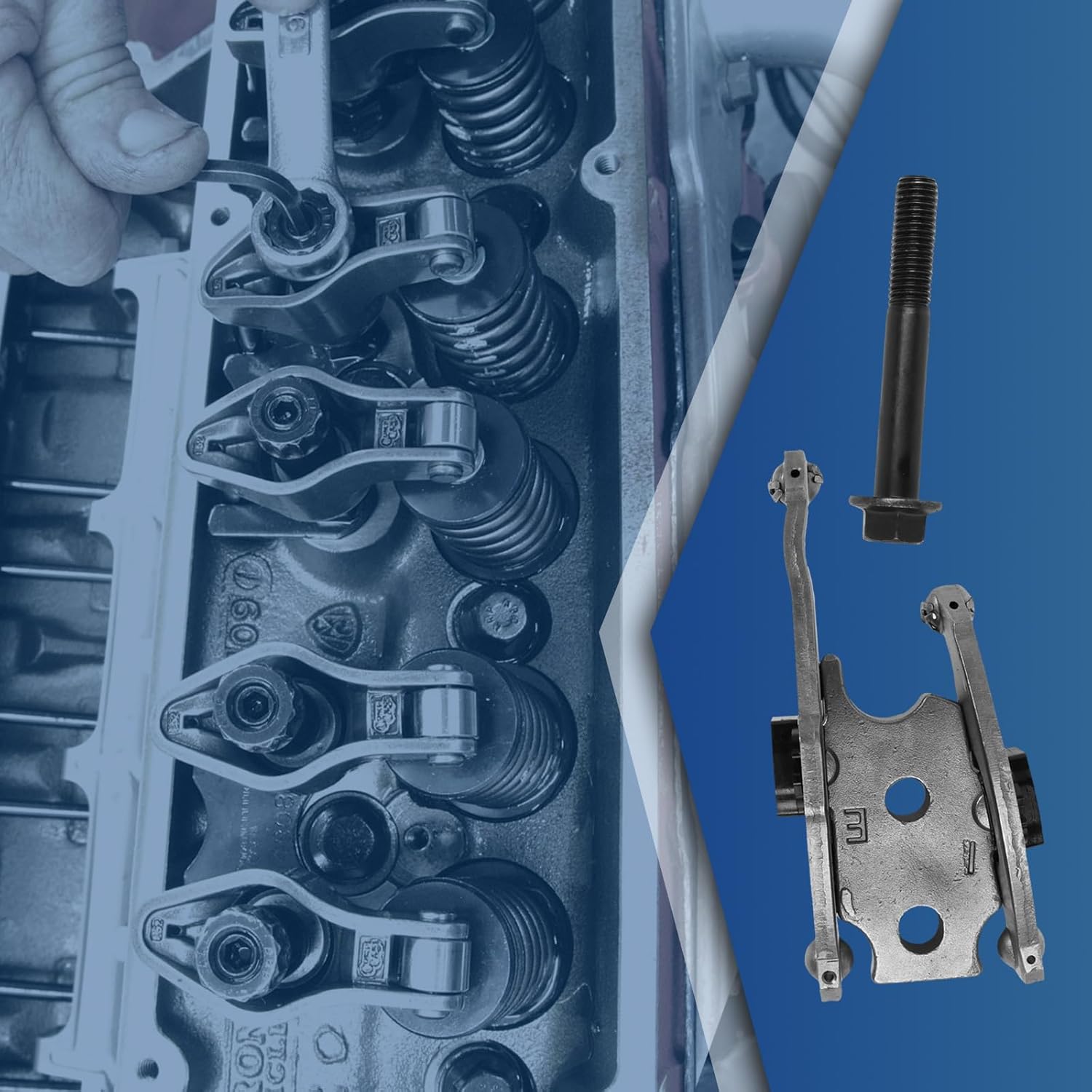 8C3Z6A588A Engine Intake and Exhaust Rocker Arm Carrier Set 8pcs Rocker Arms Fit for 2008-2010 F-450 Super Duty 6.4L, Fit for 2008-2010 F-250 Super Duty 6.4L, Replace OE 8C3Z6A588A W303794