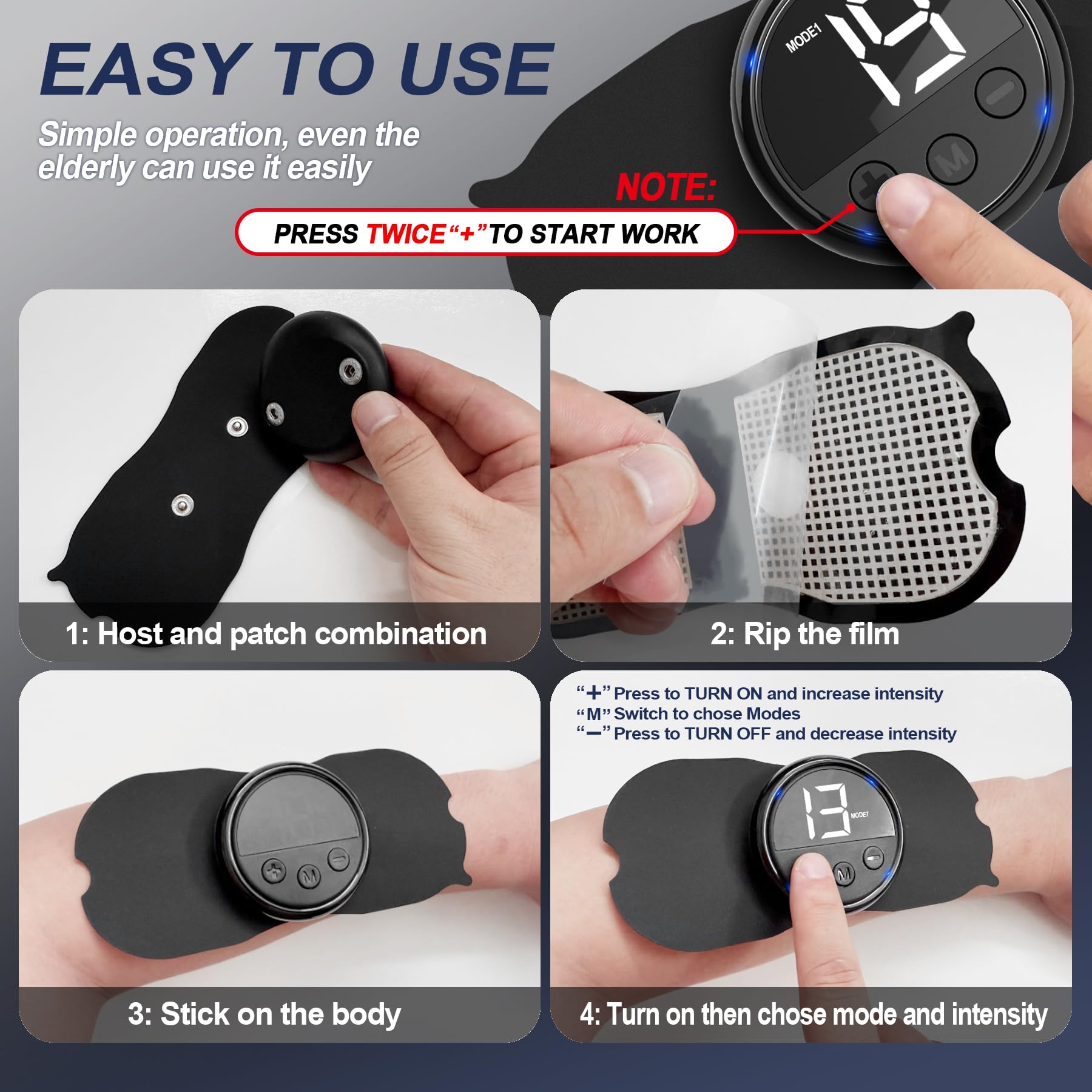 Wireless TENS EMS Unit, FSA TENS Unit Muscle Stimulator for Pain Relief — Amazon image 7