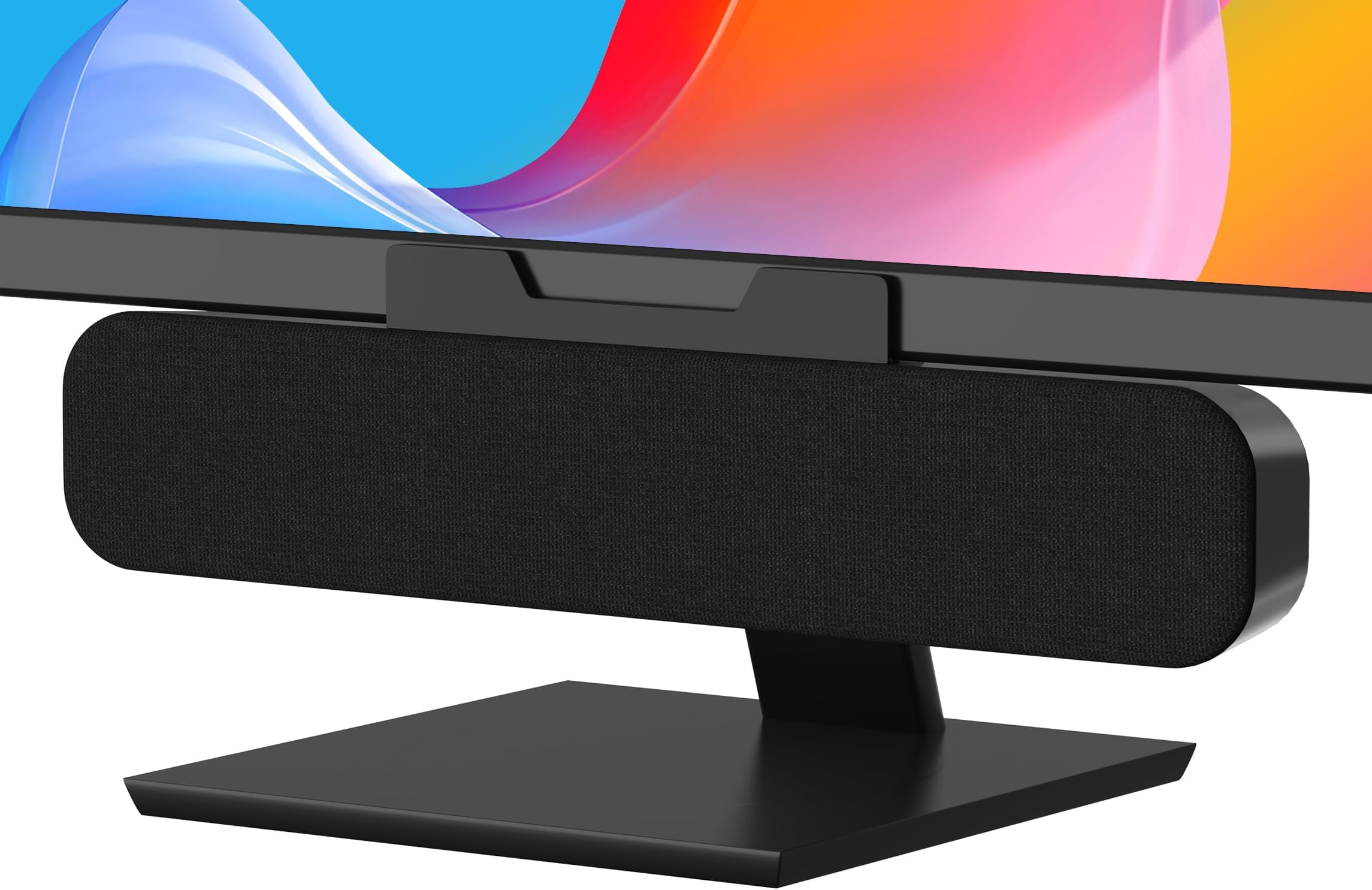 ADELGO PC Speaker with Clip for Monitor, USB Computer Speaker for Desktop, Laptop, Portable Soundbar Speaker, Plug and Play