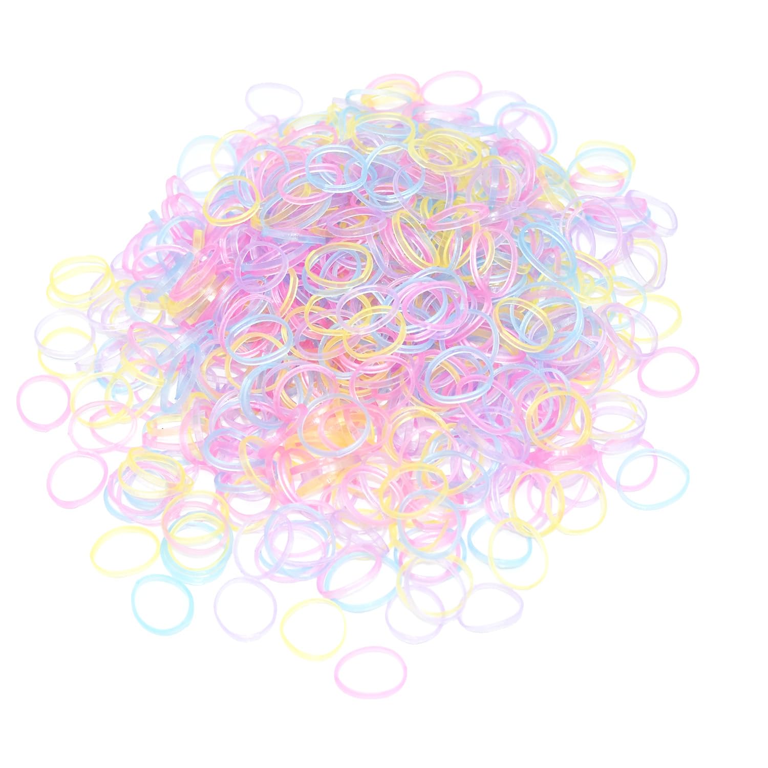 Baby Hair Ties Elastic Hair Rubber Bands 400pcs Multi Color Small Hair Holder Hair Tie for Kids Girls