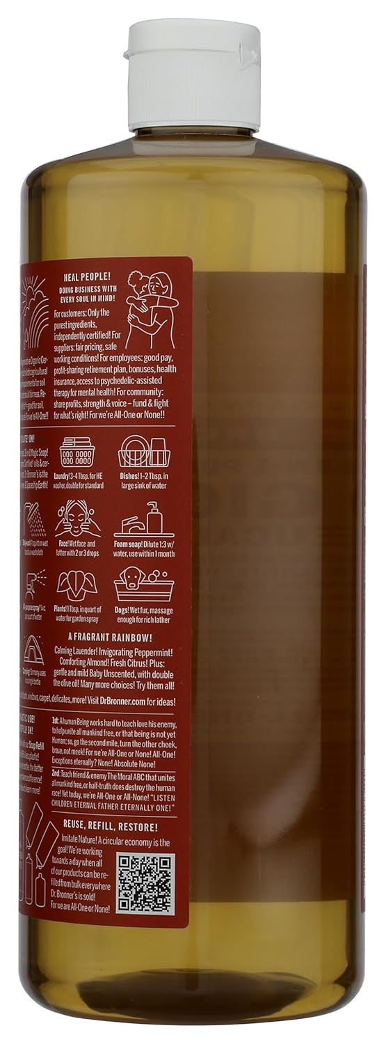 Dr. Bronner's Eucalyptus Liquid Castile Soap, 32 FZ