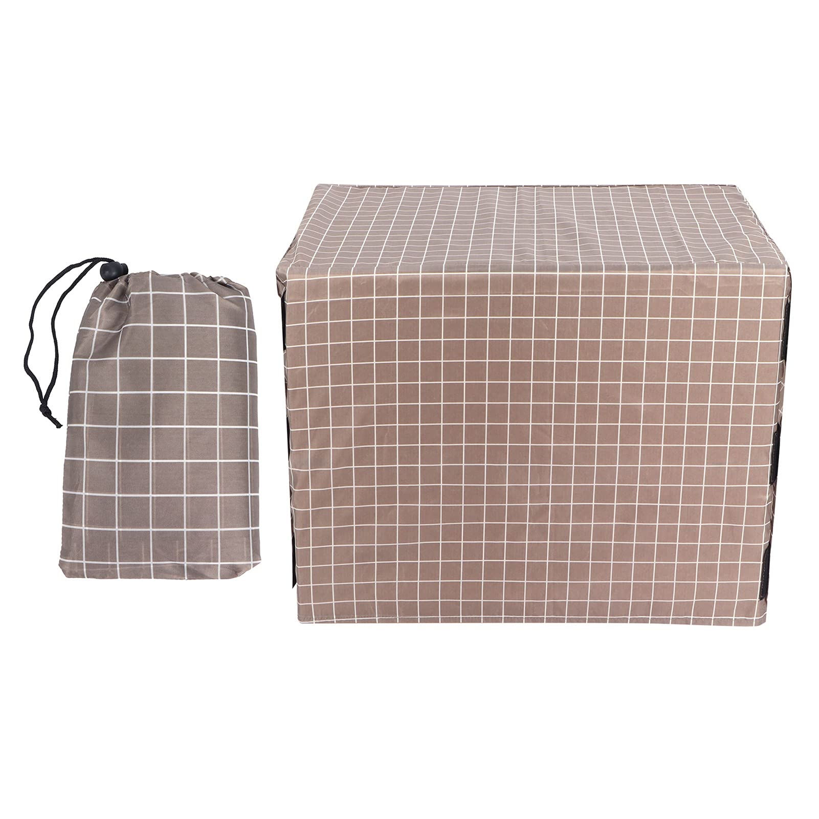 TANIQIACA Dog Kennel Cover, Anti Oxford Material, Four Season Universal Protection, Foldable with Storage Bag, Increase Dog's Safety and Comfort, Reduce Anxiety Behavio (S:24inches)