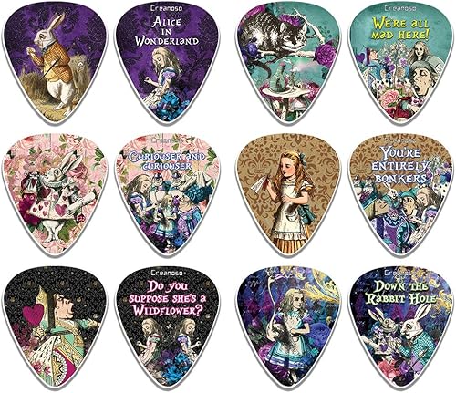 Creanoso I Love You - Púas de guitarra de San Valentín paquete de 12  Unique Loving You Sweet Heart  Regalos románticos geniales coleccionables