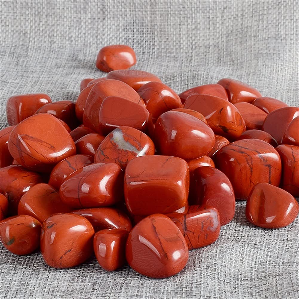 100g de Piedras Preciosas a Granel, Jaspe Rojo Natural, Cristal y Cuentas de Piedra caída for Cristales, fengshui, decoración del hogar, Adornos de Regalo
