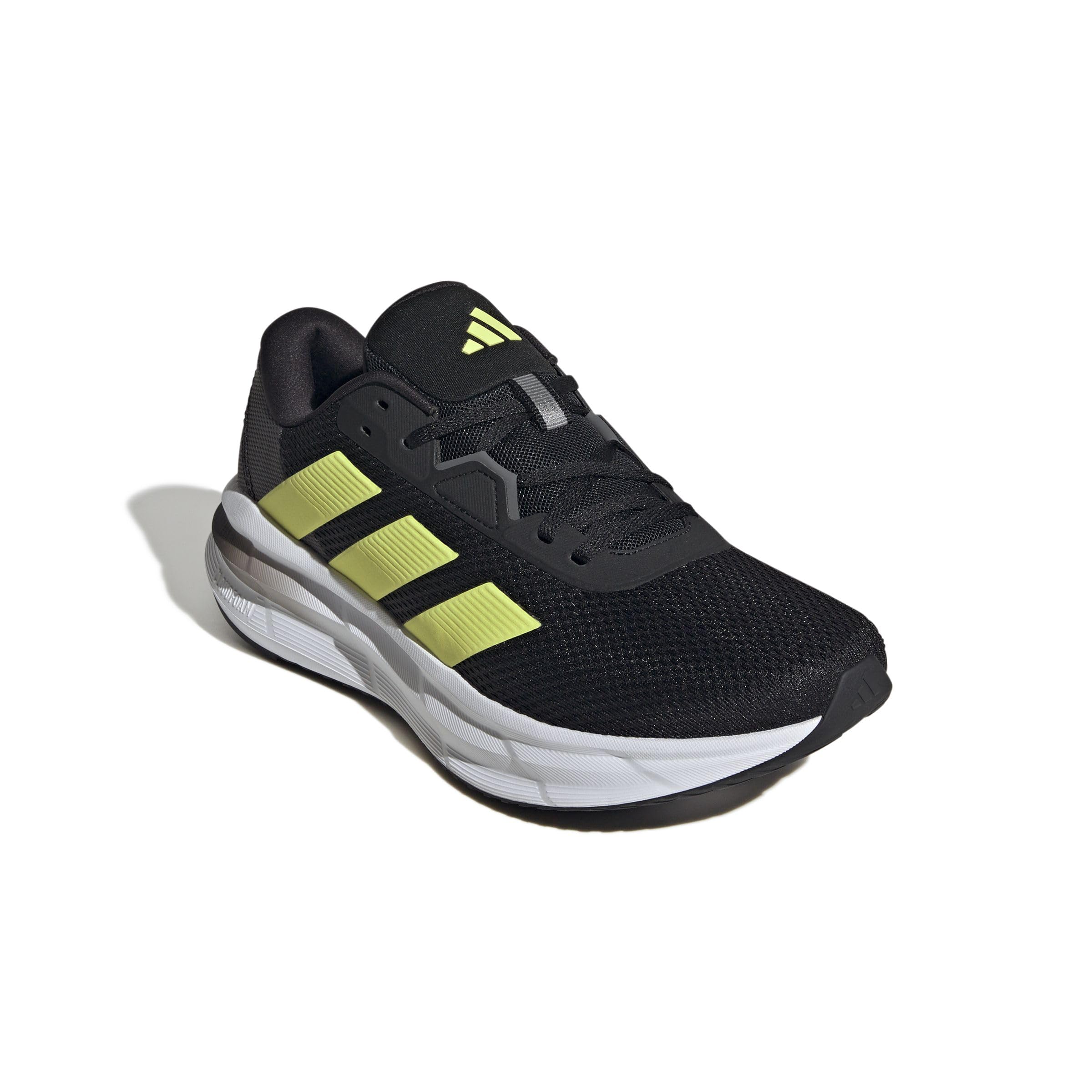 adidas Herren Galaxy 7 Running Shoes, core Black/Pulse Lime/Grey Five, 43 1/3 EU