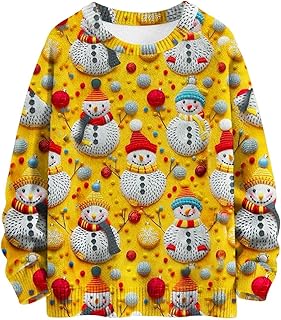 Sudadera con capucha de manga larga para mujer, sin sombrero, informal, color liso, estampado de Navidad, manga larga, para mujer