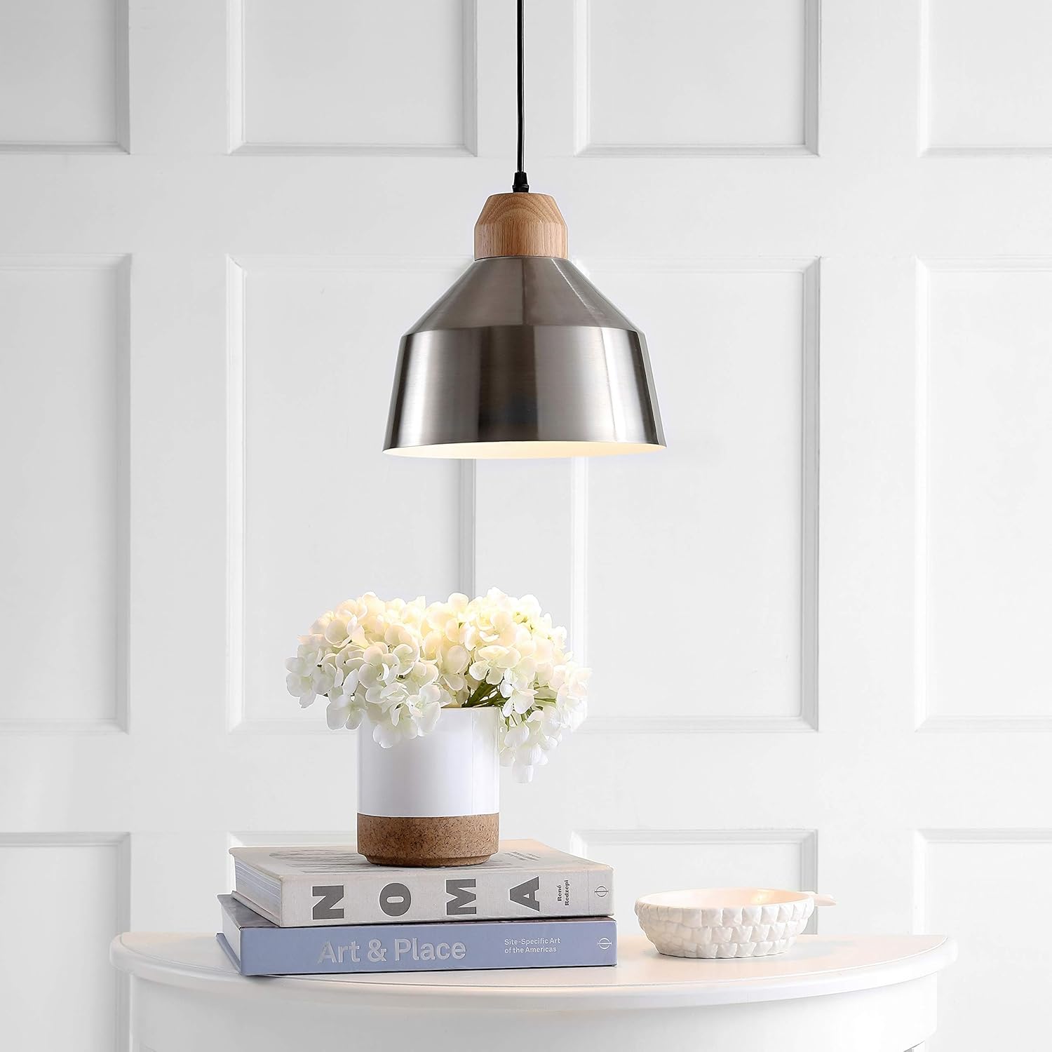 Safavieh PND4031A Home Collection Dajana Nickel Brown Pendant Light