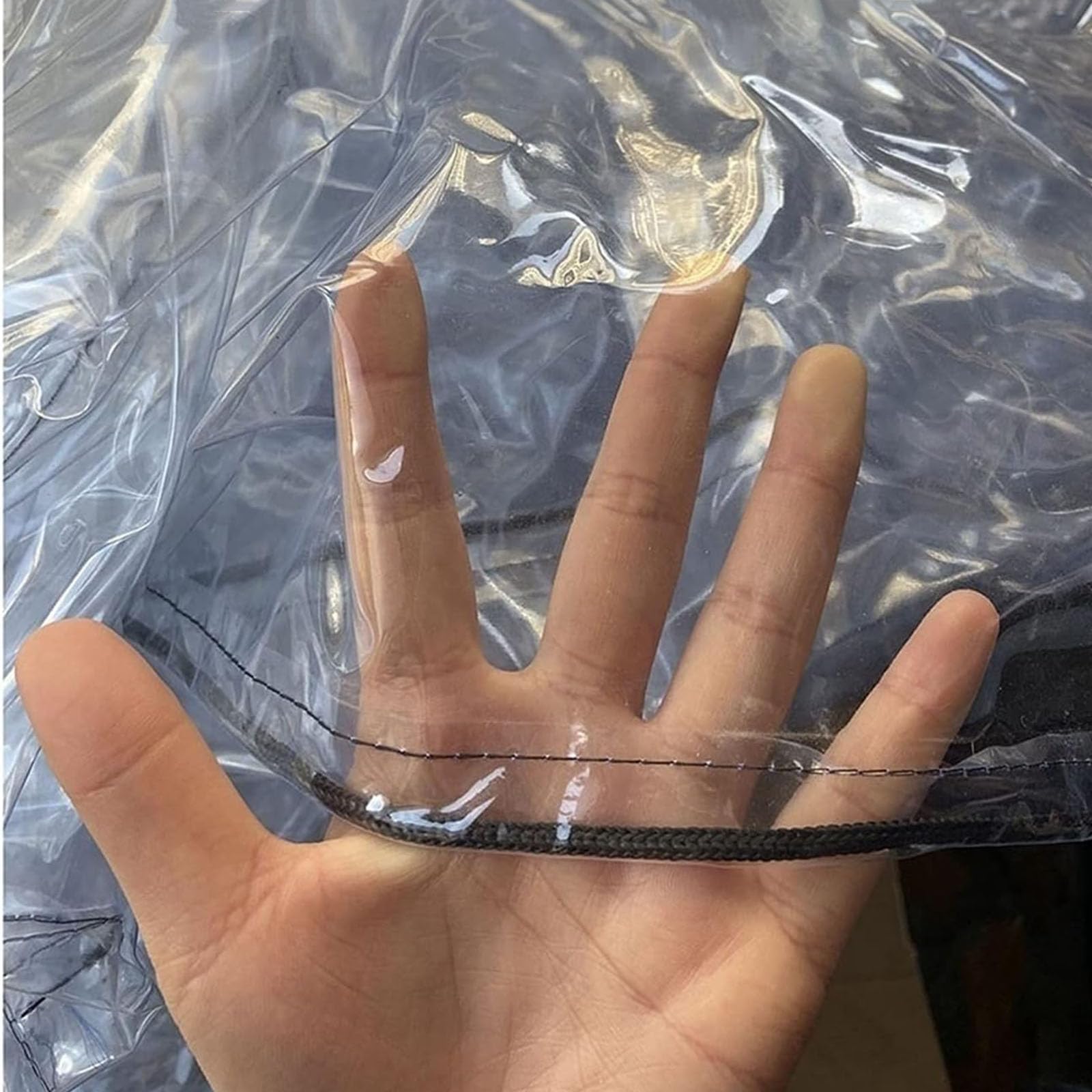 Copertura resistente per mobili da esterni, trasparente, in plastica trasparente, per divano e tavolo da esterno, per divano, sedia, armadio, personalizzabile