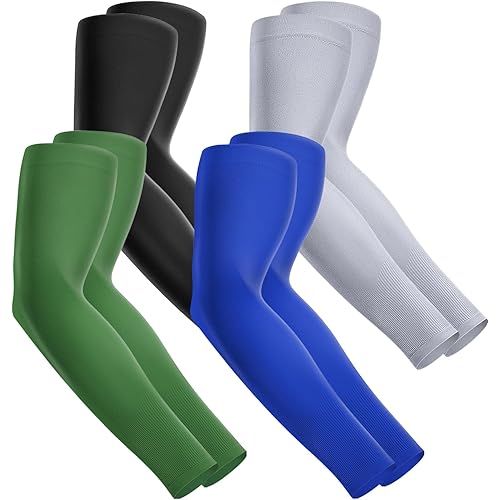 Fivali Arm Sleeves for Men Women: Cooling UV Sun Protection Arm Compression Sleeve Youth Sports