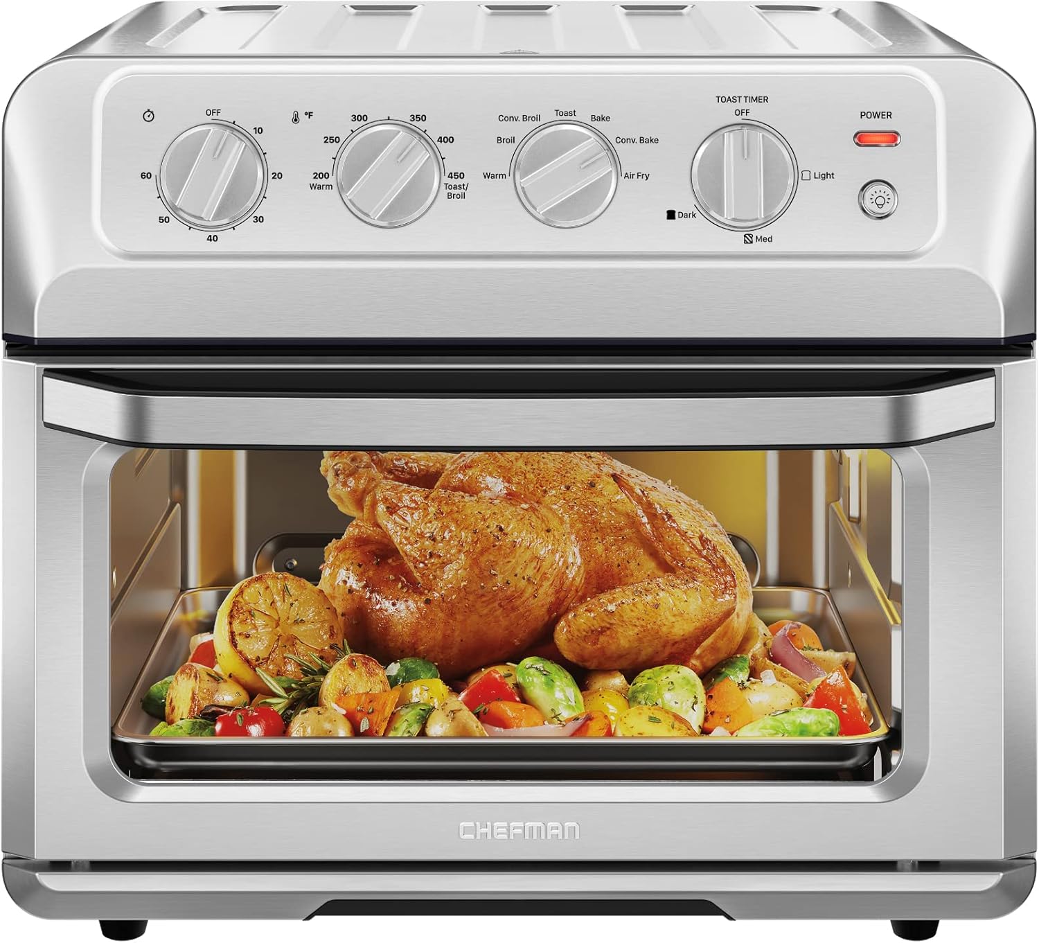 Chefman Air Fryer Toaster Oven Combo, 7In1 Convection