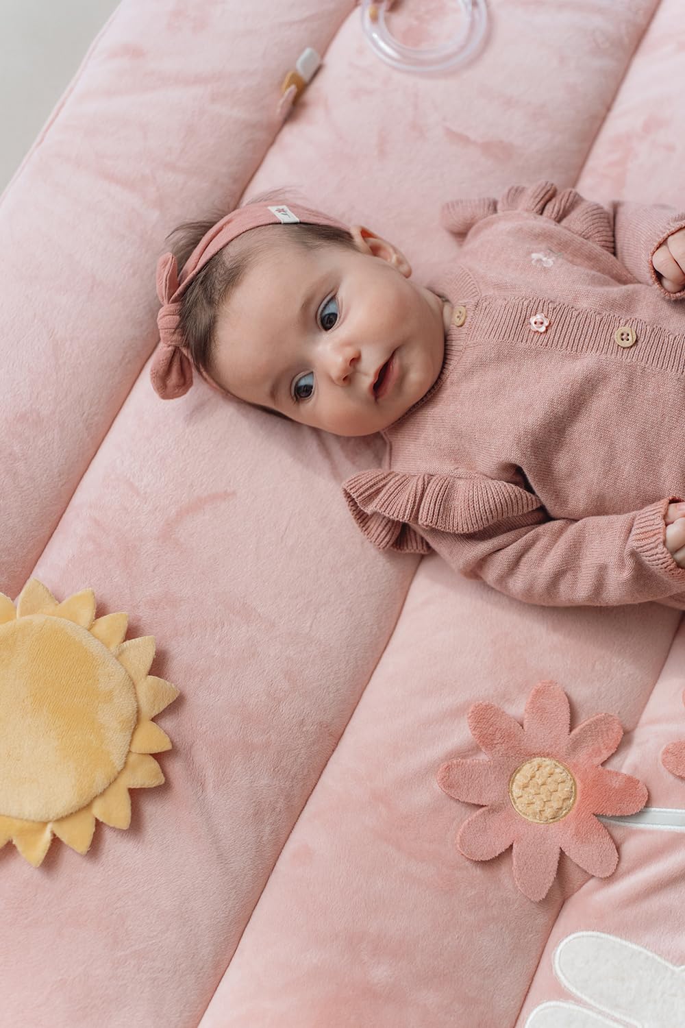 nijntje miffy x Little Dutch Krabbeldecke Spieldecke Activity Matte Baby (80x100 cm) Hase Miffy rosa - Lucky Blossom