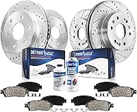 Vista 31 de Detroit Axle - Kit de freno trasero para Ford Fusion Lincoln MKZ Zephyr Mazda 6 Mercury Milan, repuesto de pastillas de freno de cerámica
