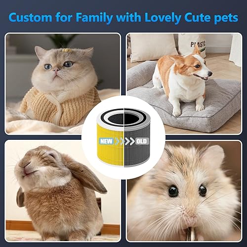 Miniatura 11 de Core 300 Pet Care - Filtro de repuesto para purificador de aire LEVOIT Core 300 y Core 300S, repuesto de filtro HEPA 3 en 1 H13, en comparación con