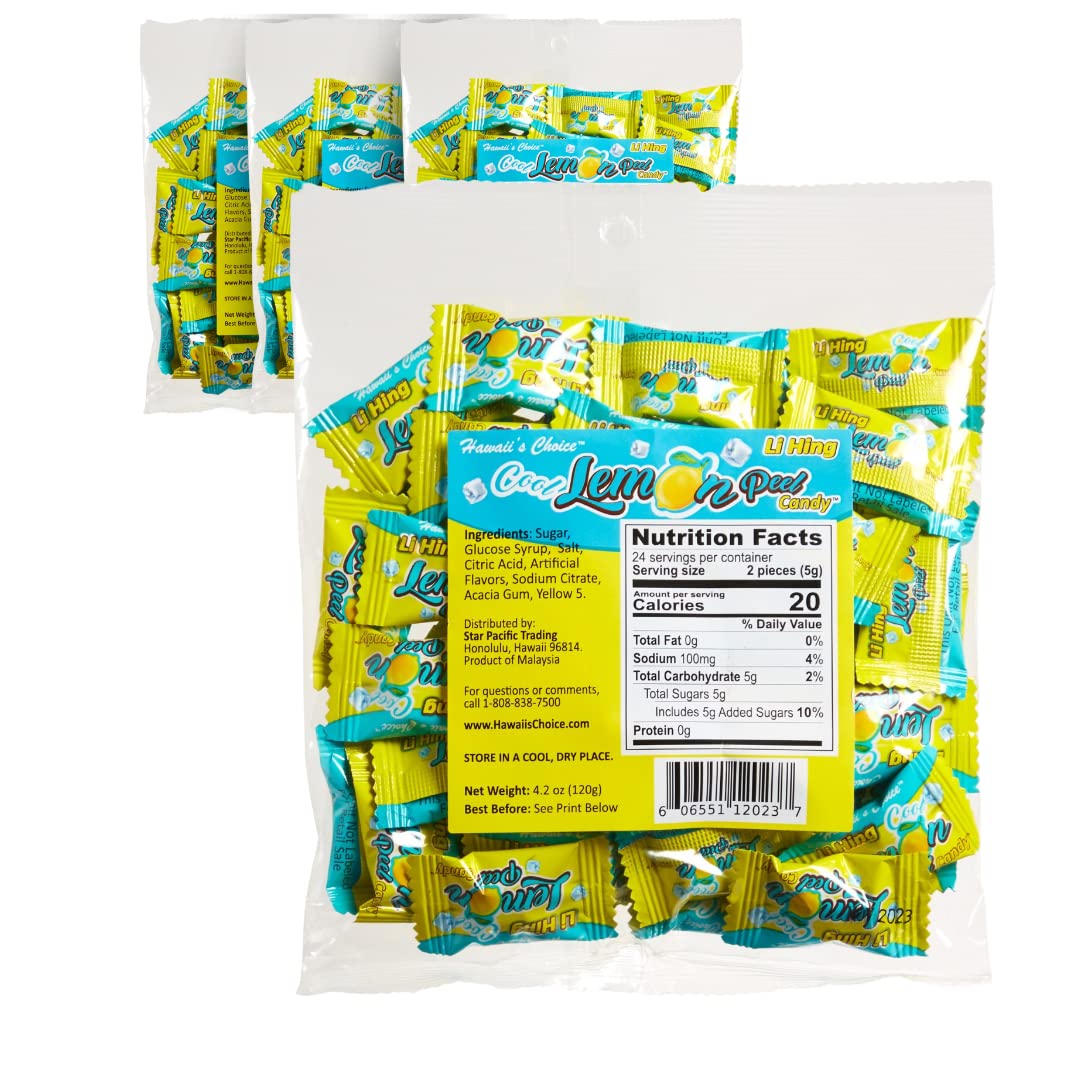 Hawaii's Choice Li Hing Hawaiian Hard Candies Individually Wrapped Candy 4.2 oz