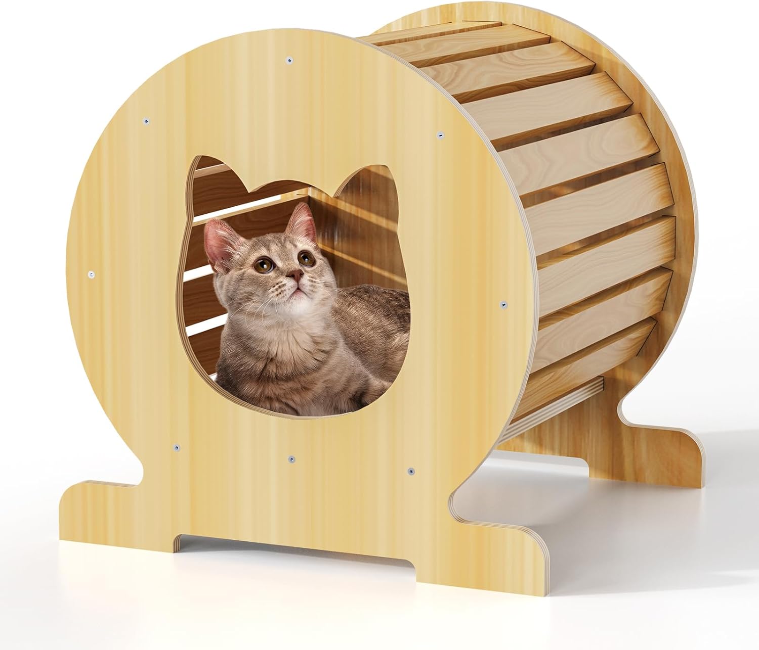 Pine Wood Cat House - Shelter for Cats,Solid Wood Pet Cabin for Cats,Small Dogs,Guinea Pigs.Suitable for Indoor and Outdoor Use. Easy Assembly,Weather-Resistant,Sleek and Versatile Design.