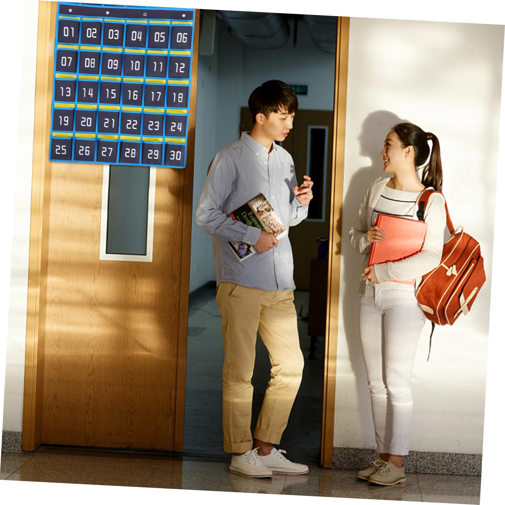 Borsa Da Appendere Al Muro Numerate Per Aula Custodia Per Cellulare e Cancelleria Supporto Per Telefono Da Appendere Organizer Per Classe