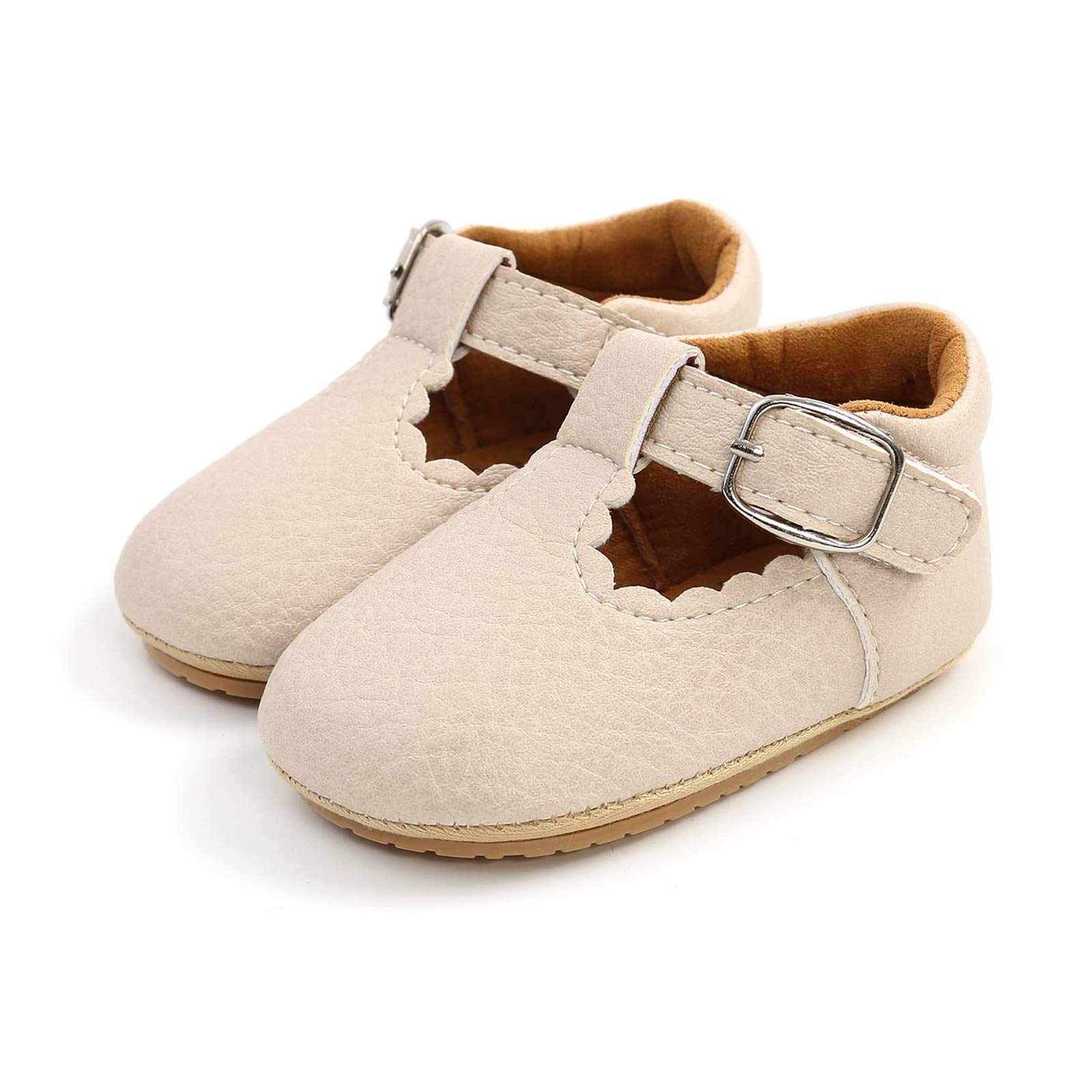 RVROVIC Neonata Mocassini Principessa Mary Jane Abiti piatti Scarpe Premium Leggero Morbido Sole Presepe Scarpe Bambino Scarpe