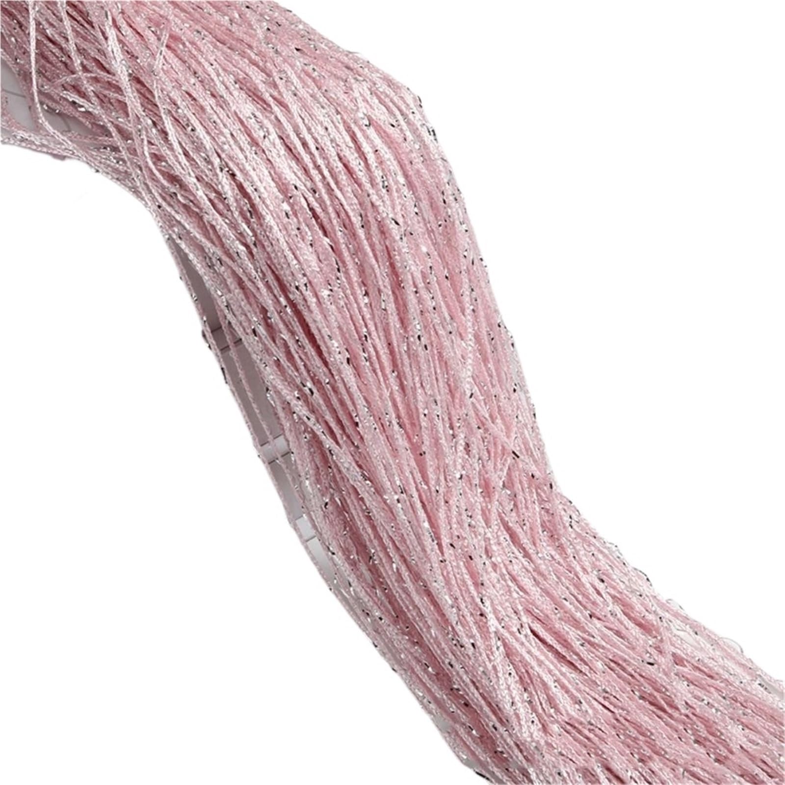 DFGBAPKBL beaded door curtain 2M*1M String Curtain Tassel Glitter Hanging Beaded Curtains Shining Room Divider Net(Pink)