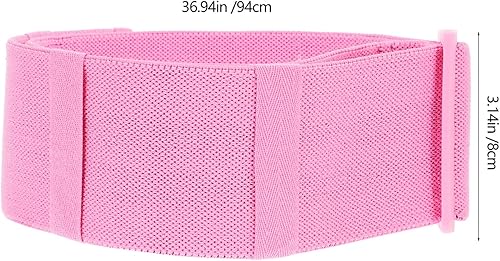 Miniatura 2 de Banda de resistencia elástica ajustable antideslizante para mujer, bucle de tensión de yoga grueso, correa elástica rosa de resistencia pequeña para