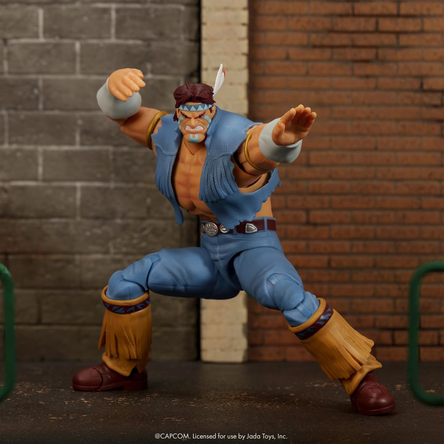Jada Street Fighter II Figur T. Hawk, 17 cm, mit austauschbarem Zubehör, Sammelfigur Capcom, ab 13 Jahren (9335739314R00)