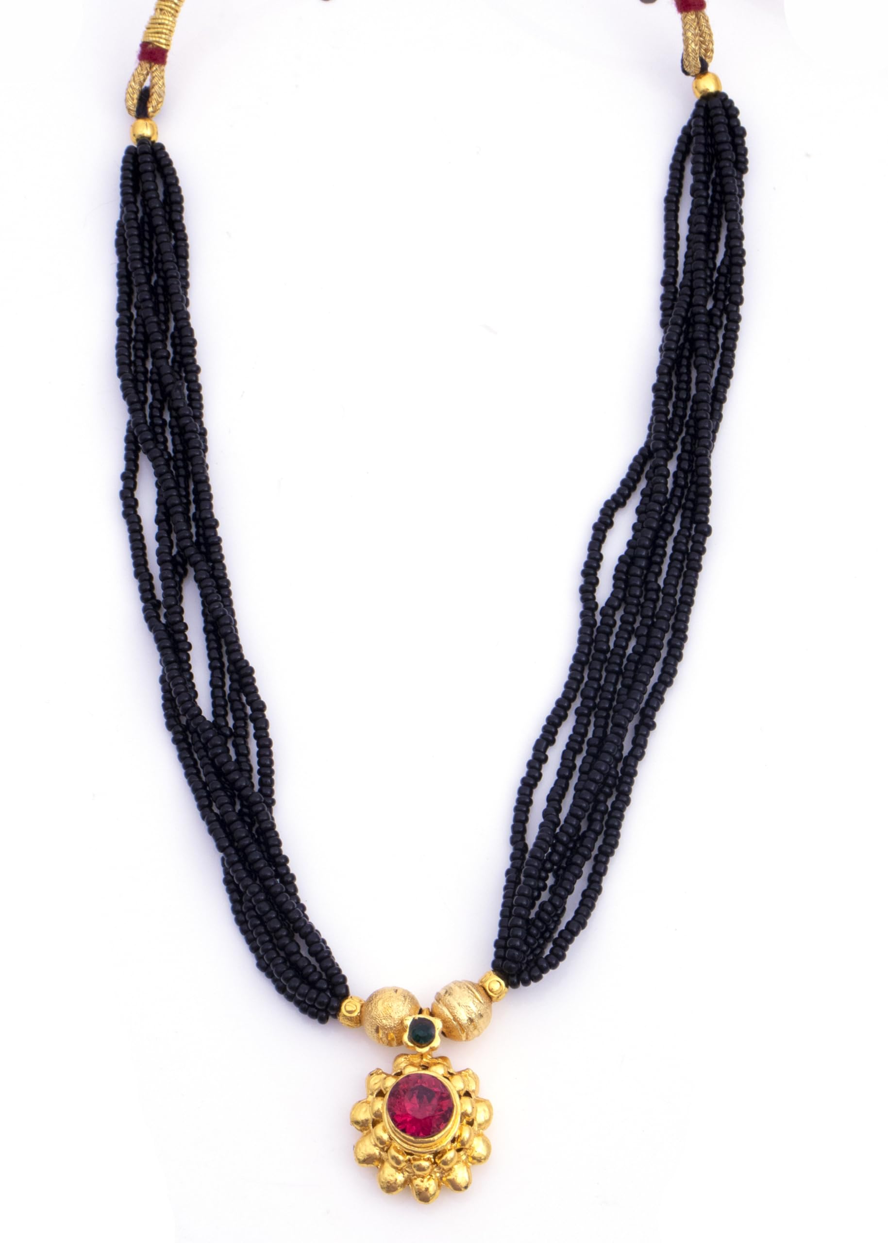 RAMDEV ART FASHION JEWELLERY Handmade Gold Plated Long Chain Black Beads Mangal Sutra Tali/Tanmaniya/Nallapusalu/Mangalsutra for Women (B0DD4BQQT9) Amazon Price History, Amazon Price Tracker