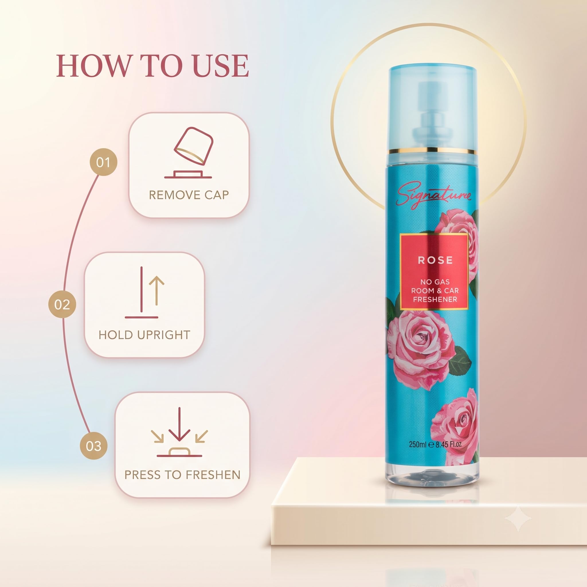 Amazon.com: Signature Rose No Gas Room and Car Freshener Spray