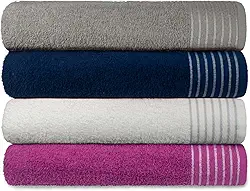 Kit 4 Toalha Banhao Gigante Extra Macia New Sublime com Alta Absorcao - Casa di Nalu(variadas)