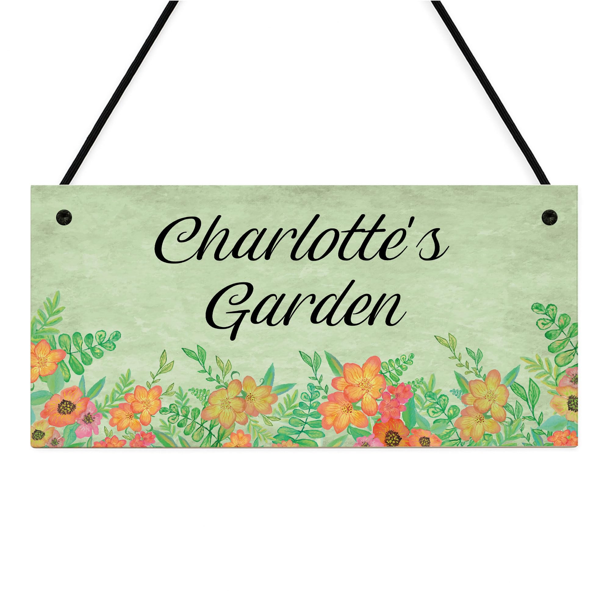Red Ocean Garden Signs Personalised Garden Decor Plaques For Outside Welcome Sign Yard Signs Hanging Wall Plaque Rules Door Sign Home Decor