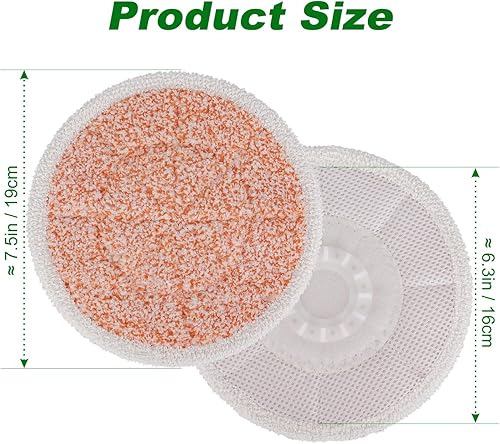 Miniatura 3 de GreeSuit Paquete de 8 almohadillas para trapeador de vapor S7000 compatibles con Shark S7000AMZ S7001 S7001TGT serie S7000, fregona de vapor y