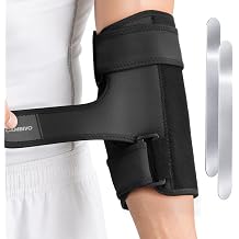 CAMBIVO Elbow Brace Support for Sleeping, Removable Metal Stabilizers