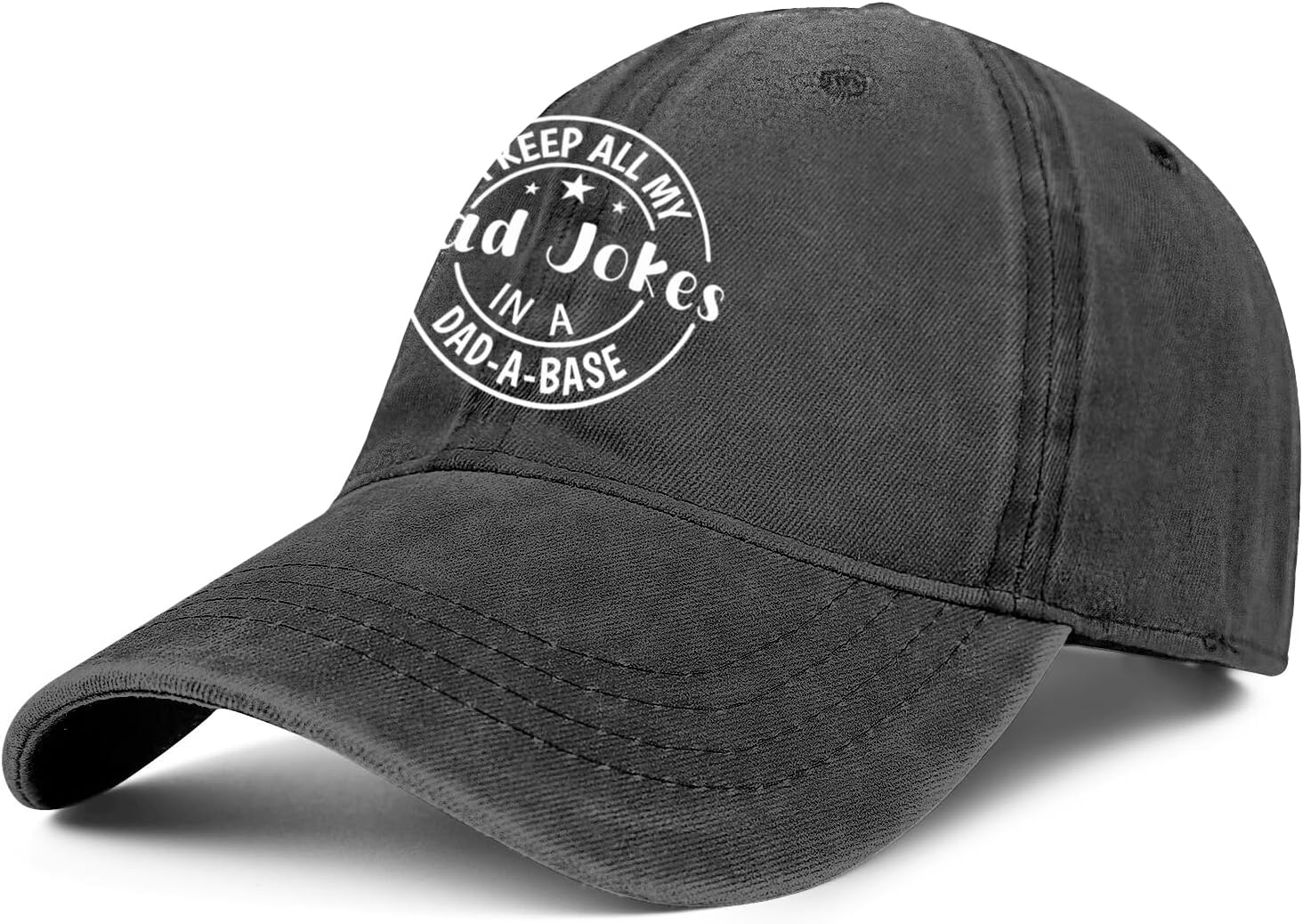 Dad Jokes Hat for Dad Papa Fathers Day Birthday Gifts for Men Dad from Daughter Son - Funny Black Dad Baseball Cap - Image 2