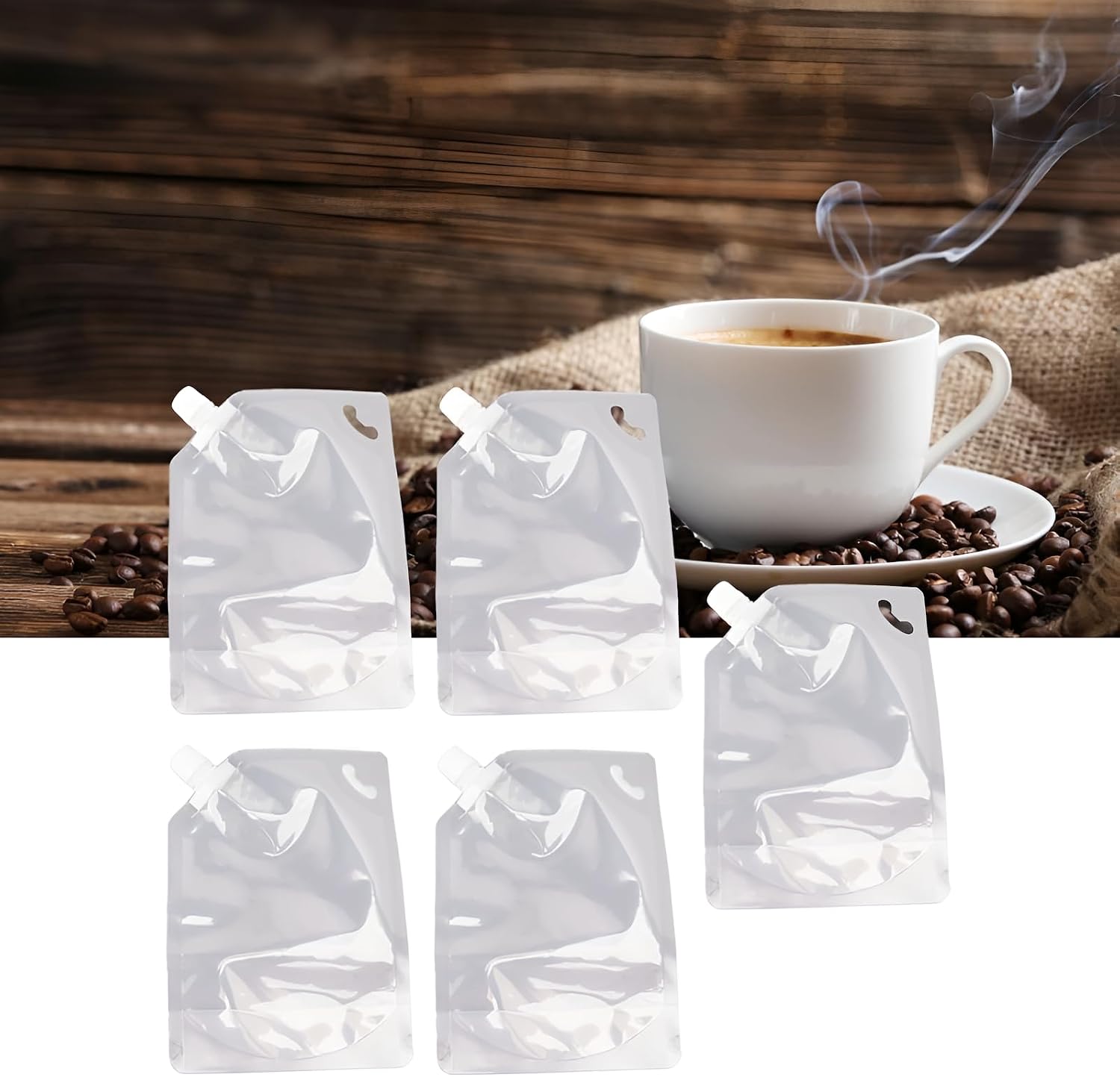 Grain Storage Bags with Lids, 5 Pcs, 1kg image 3