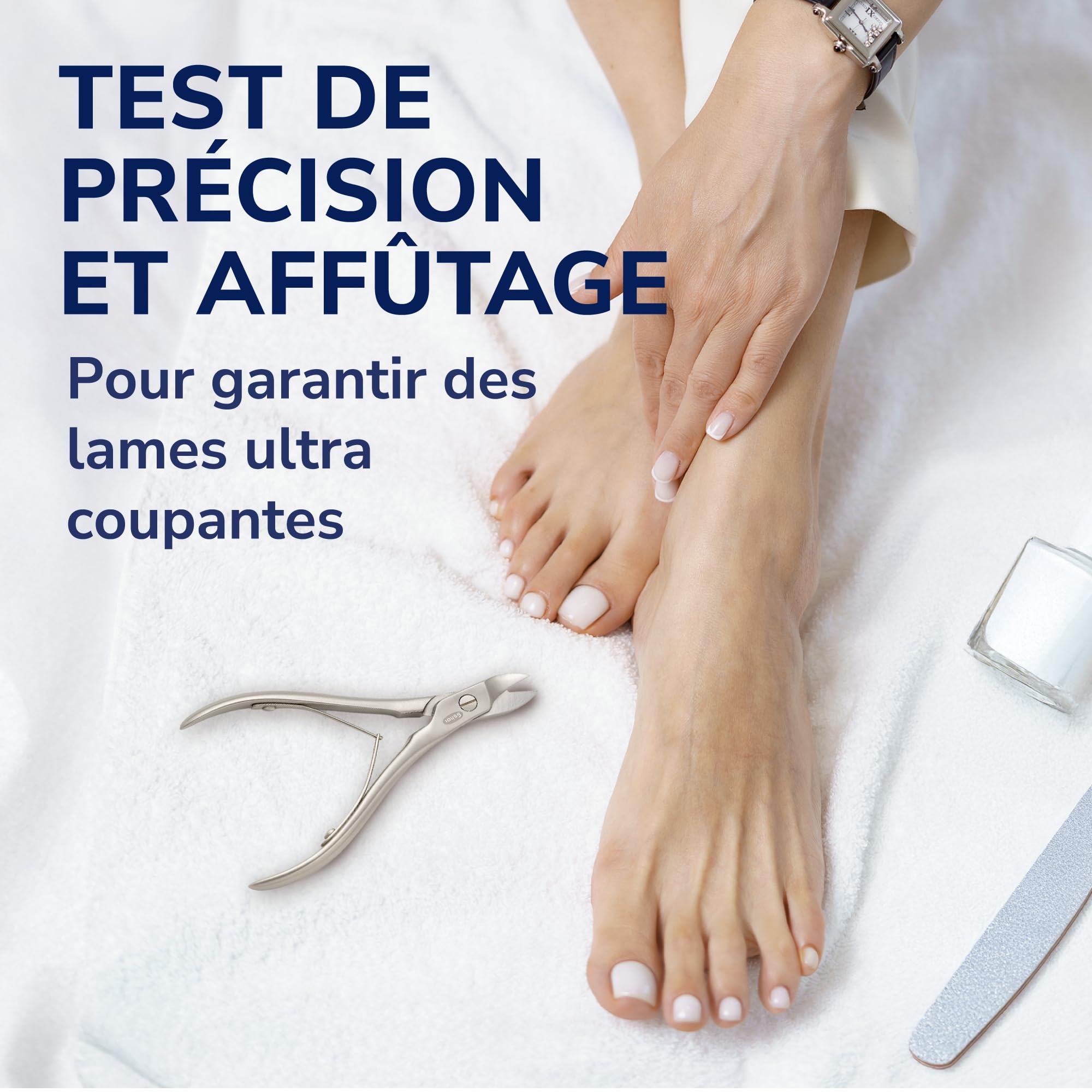 Dr. Scholl’s Ciseaux pour Ongles de pied - Coupe-ongles robuste en Acier Inoxydable Durable pour ongles épais, Ciseaux de précision conçu pour couper les ongles de main et de pied, 1 pièce
