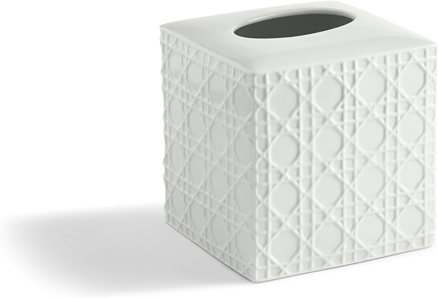 ARN-TH Rattan Tissue Holder, White
