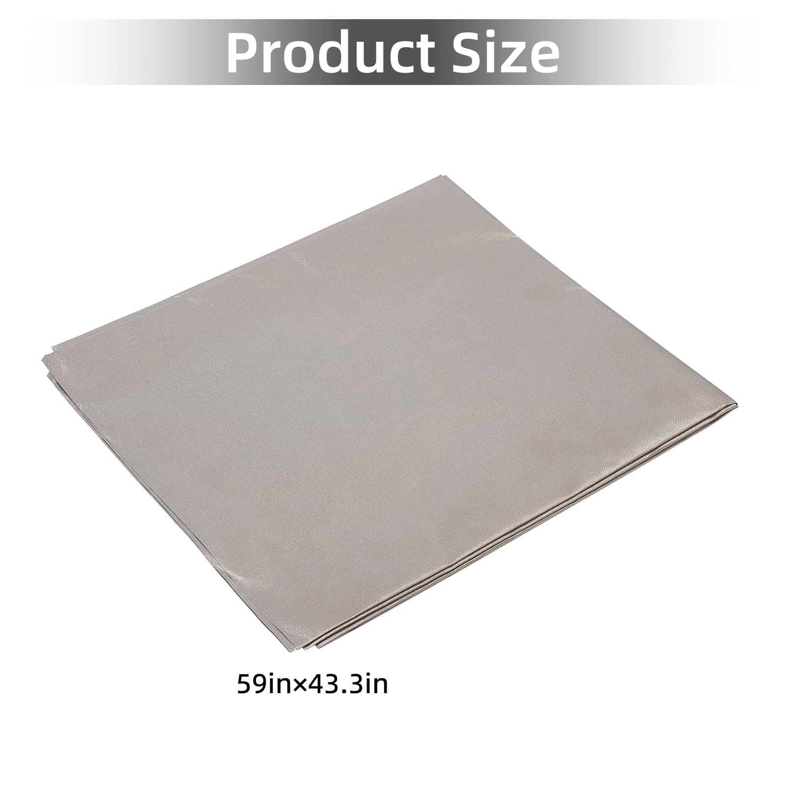 NICENEEDED Tessuto Schermante Faraday, 118" x 43" Panno di Protezione di Livello Militare per WiFi, Cella