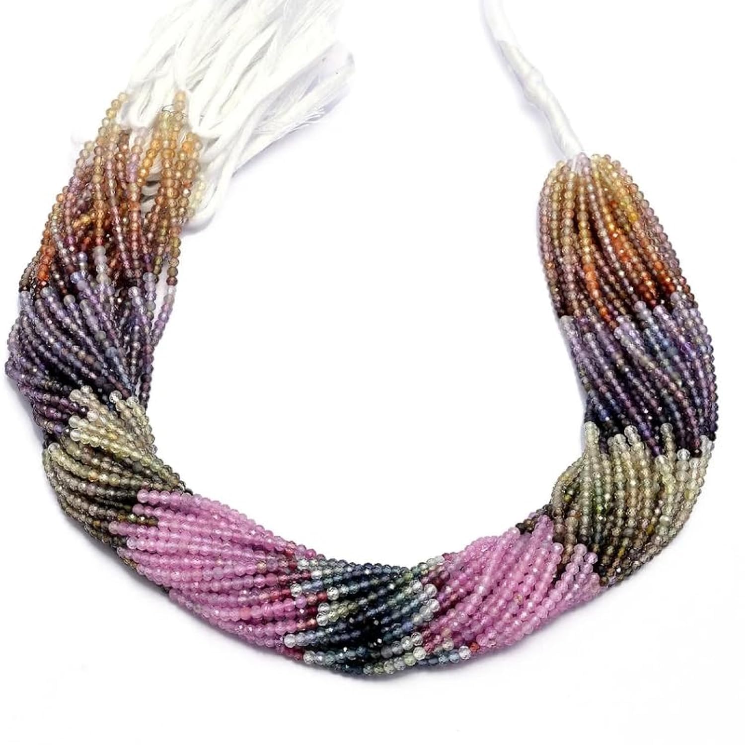 Multi Saphir AAA+ perles de pierres précieuses naturelles de haute joaillerie pour vos créations