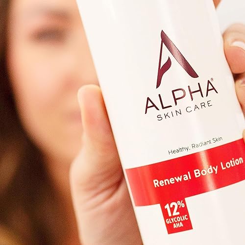 Miniatura 4 de Alpha Skin Care Loción corporal revitalizante con 12% de AHA glicólico, hidratante diario multiusos simple y eficaz, hidrata y exfolia con