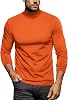 Zengjo Mens Mock Turtleneck Long Sleeve Shirts Thermal Baselayer Top
