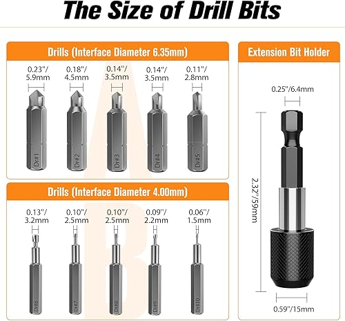 Miniatura 3 de Nuovoware Juego de extractor de tornillos dañados, 22 piezas, kit de extractor de tornillos pelados fácil de quitar, juego de removedor de tornillos
