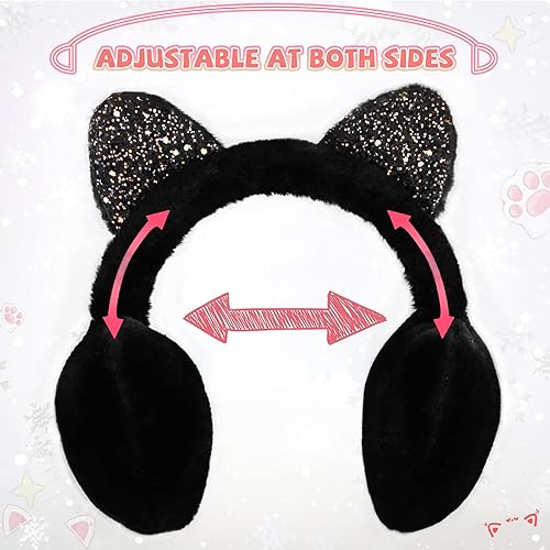 Miniatura 4 de XIAOHAWANG Orejeras de invierno para niños y niñas, orejeras cálidas para bebés y niños, calentador de orejas acolchado de felpa