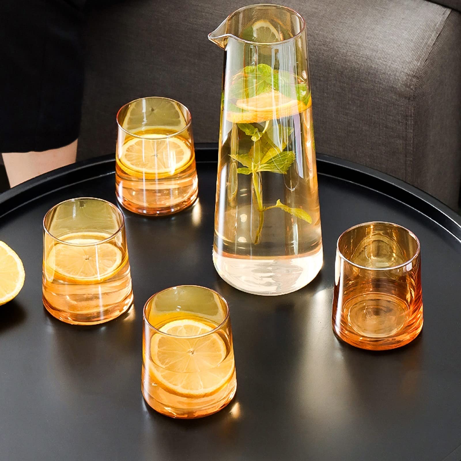 Krüge 40,5 Unzen Einfacher Glaskrug großer Kapazität kaltes Wasserflasche Hoch Borosilikat -Material Hochtemperaturwiderstand Teekanne Wasserkrug (Size : 1.2L)