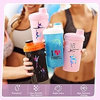 Vista 5 de Riakrum 100 Sheets Clear Printable Sticker Paper for Inkjet Printer 8.5 x 11'' Transparent Waterproof Sticker Paper Letter Size Adhesive Clear