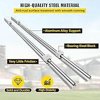 Vista 3 de OrangeA - Riel lineal 2 piezas SBR16-78.740 in, 2 rieles de guía lineal y 4 bloques de rodamientos de carro, kit de riel CNC