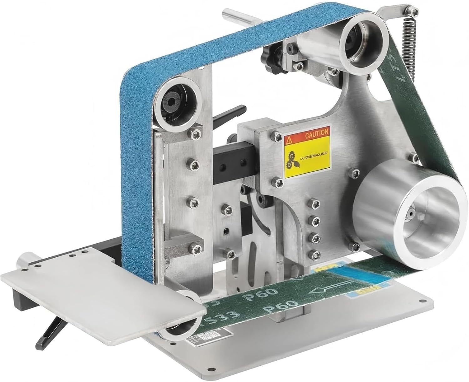 Belt Sander With Brushless Motor,Belt Sander for Knife Making - 36-inch Bench Grinder with 60/800 Grit Sanding Belts,Vertical Horizontal Polisher,Grits Sanding Belts