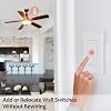 SURAIELEC Kit de Interruptor de Luz Inalámbrico con Receptor, Control Remoto RF de 15A | Sin Cableado, Sin Interferencias, Alcance de 100 pies, Interruptor de Pared Expandible para Lámpara, Luz de Techo, Ventilador e Iluminación Exterior 3