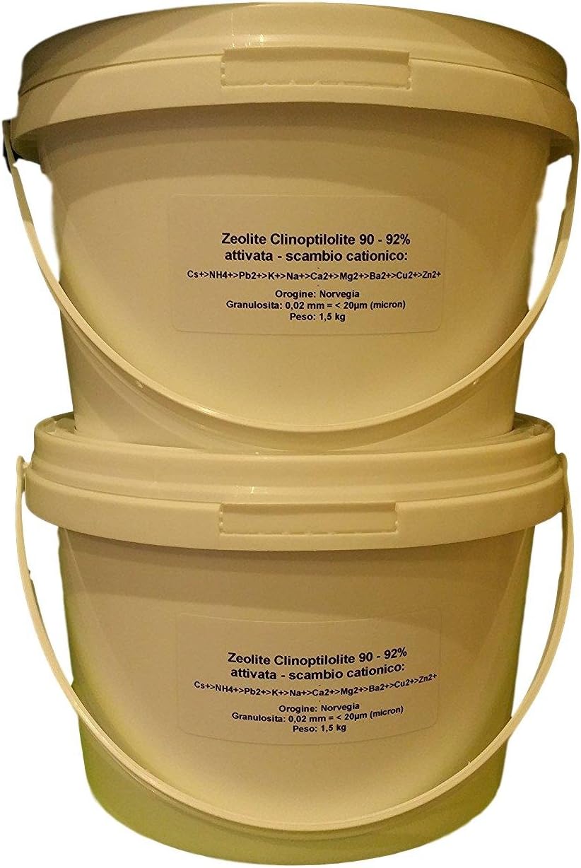 Zeolite clinoptilolite – Pure and Natural from Norway Ultra Fine – < 20 Micron (µm) 3 kg (2 x 1.5 Kg)