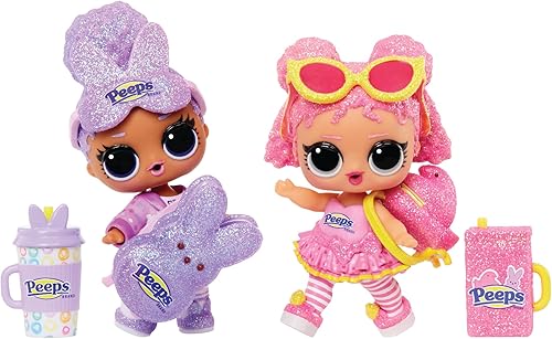 Miniatura 7 de LOL Surprise Loves Mini Sweets - Peeps Peludo Pollo con muñeca coleccionable, 7 sorpresas, tema de Pascua de primavera, muñeca pequeña de edición