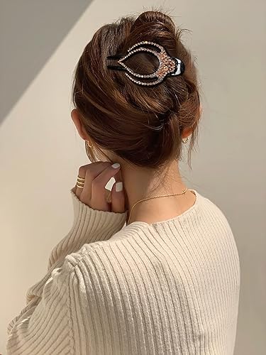 Miniatura 22 de Pinzas para el cabello French Concord, 6 pinzas para el cabello planas deslizantes laterales para volumen, agarre fuerte, agarre antideslizante