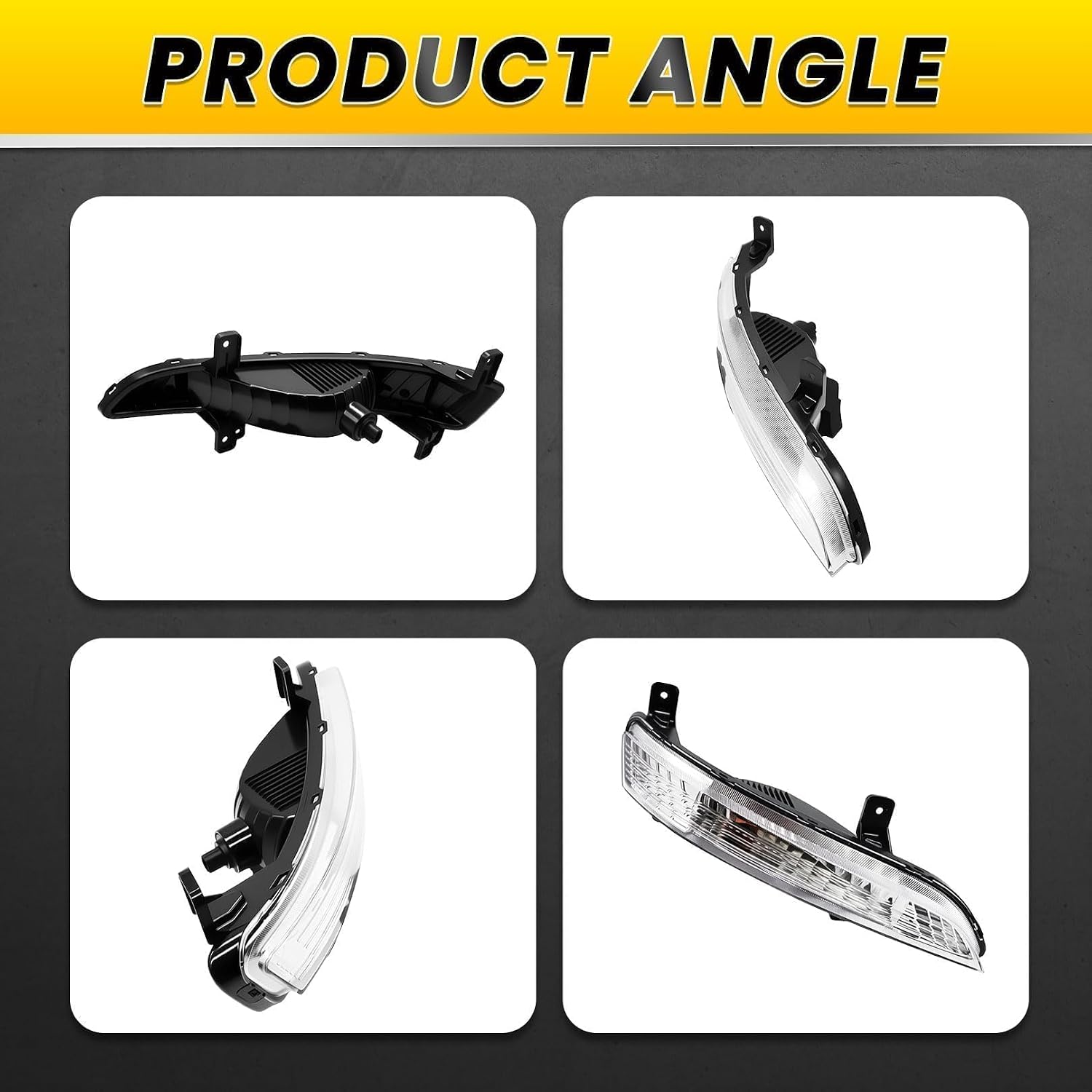 Right Turn Signal Light Assembly Compatible with Traverse LS LT LTZ Premier 2013-2017 Passenger Side Marker Park lamp W/Bulb Front Bumper Running Light GM2531135 23305609